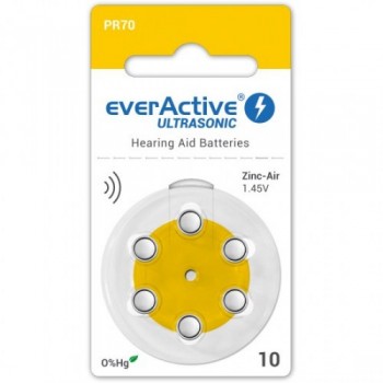 Everactive Ultrasonic 10 PR70 6BL klausos baterijos 60 vnt.